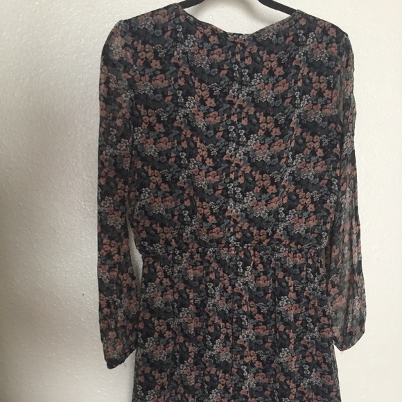 ROXY Chiffon Long Sleeve Dress - Picture 7 of 10